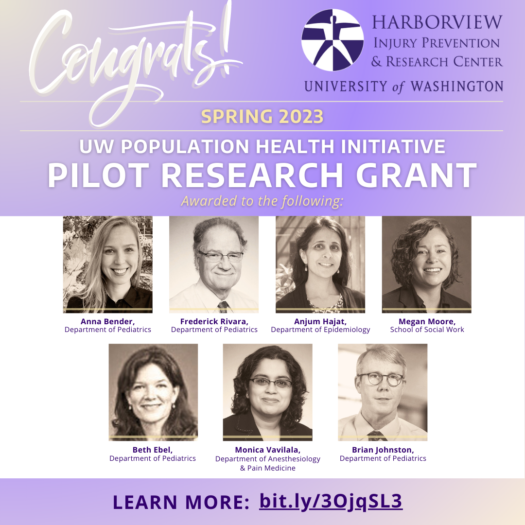 Spring 2023 UW PHI Pilot Research Grant Awarded - CONGRATS