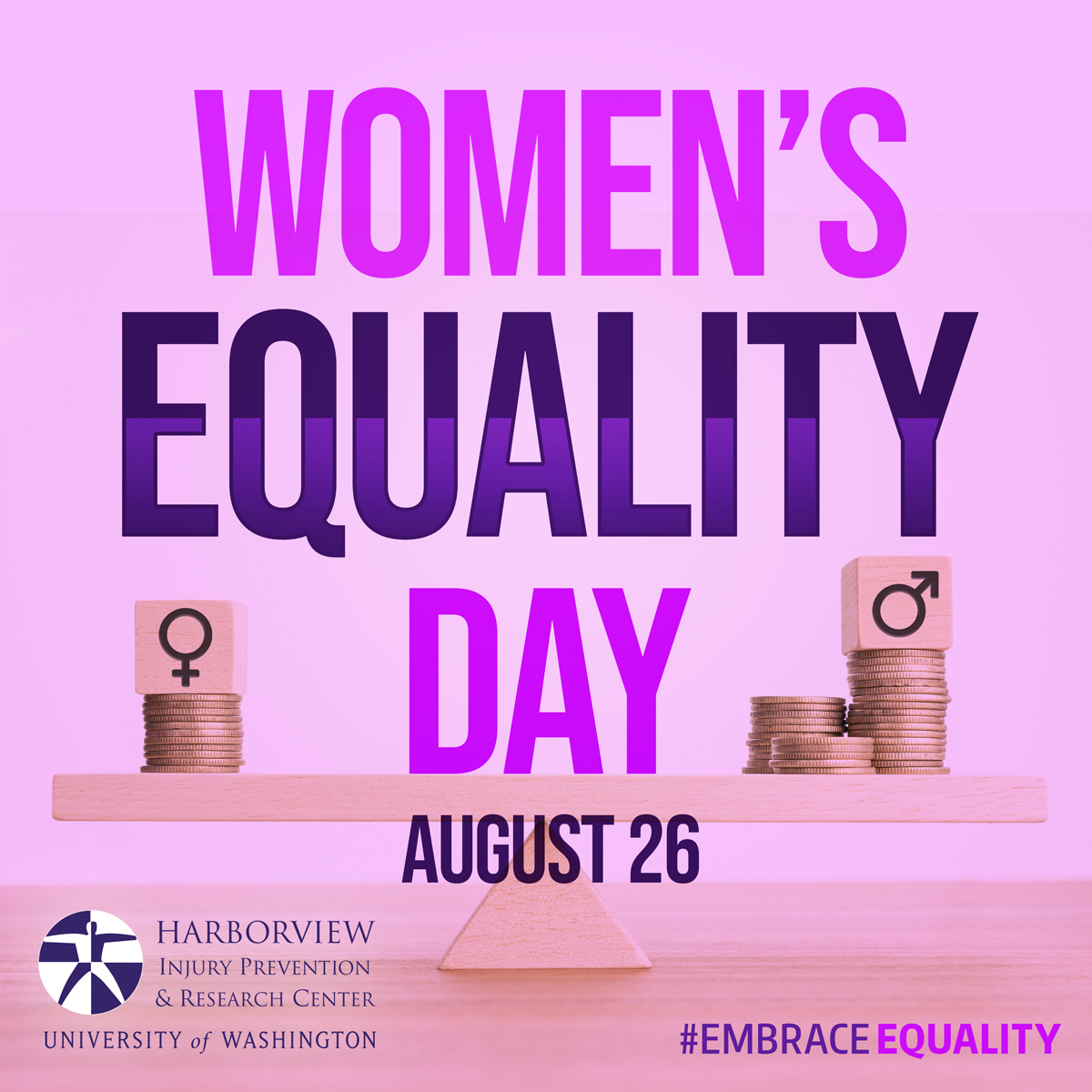 Women's equality day is celebrated around the world on August 26 to empower womens, background. Equality day of womens concept backdrop