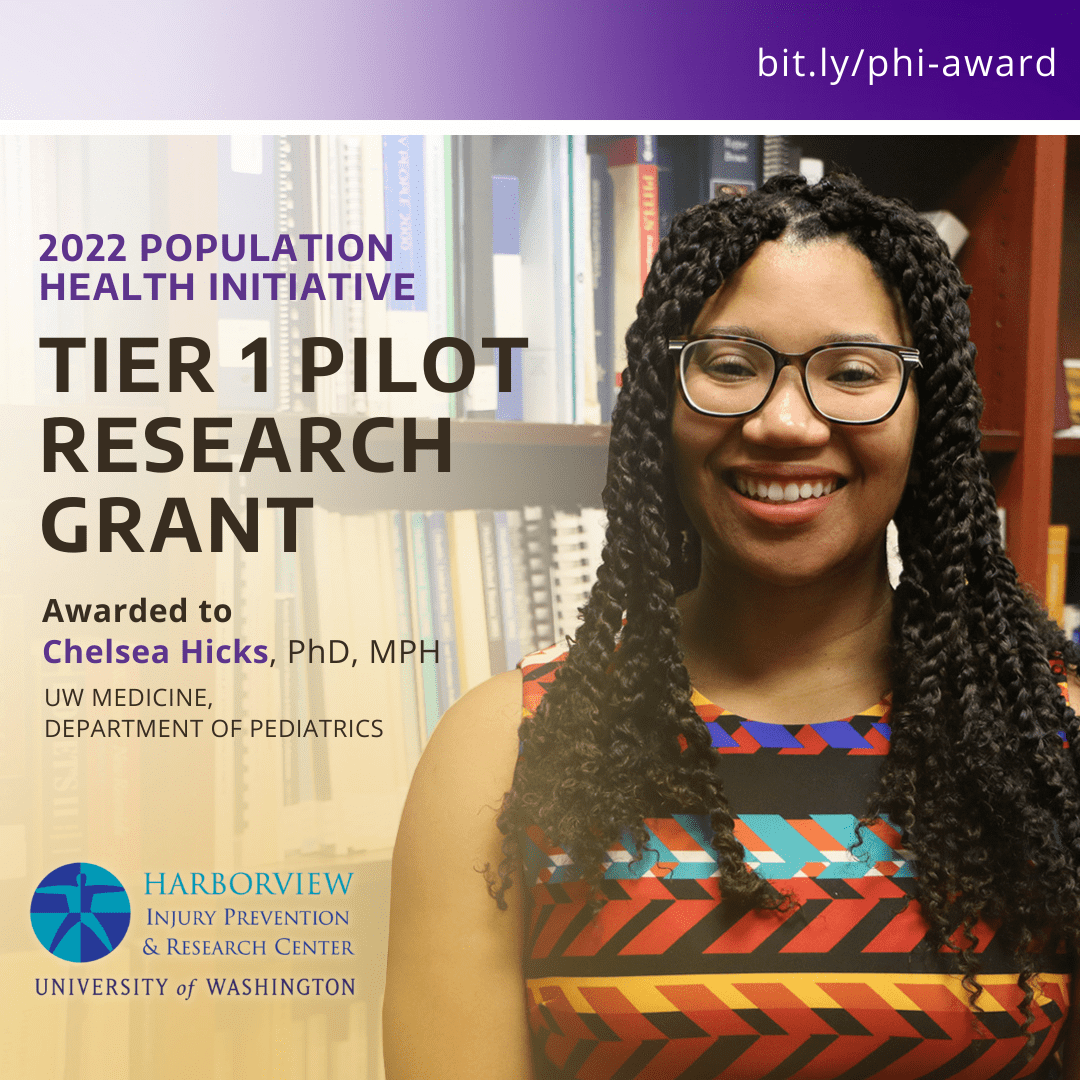 Photo of Dr. Chelsea Hicks, recipient of the @UW_PHI 2022 Tier 1 Pilot Research Grant Award