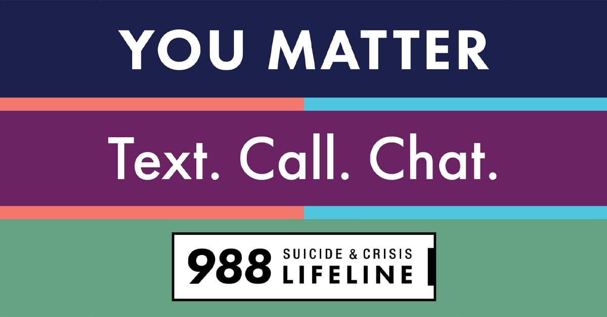988: New Suicide & Crisis Hotline Available