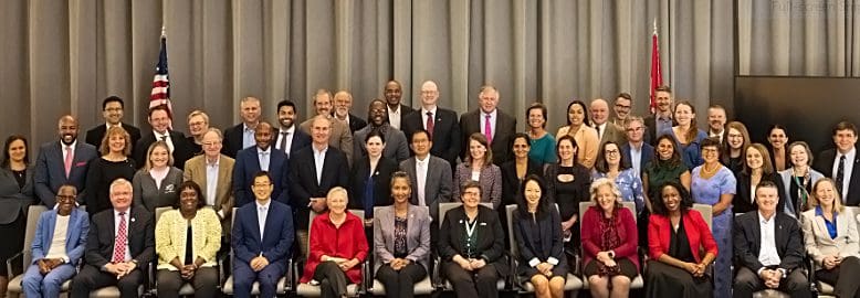 Group photo of representatives from 47 multidisciplinary medical and injury prevention professional organizations 
