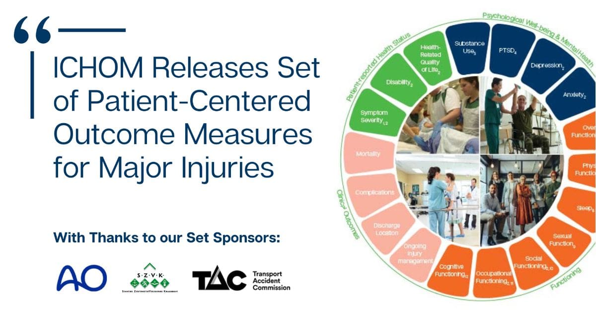 ICHOM Releases Patient-Centered Outcomes Measure Set for Major Injuries