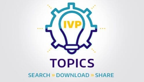 Icon reads IVP TOPICS - SEARCH - DOWLOAD - SHARE